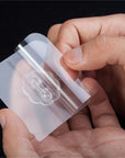 Set 10 carlige autoadezive transparente din otel inoxidabil