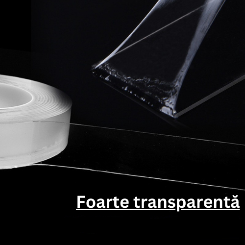 Banda dublu adeziva transparenta