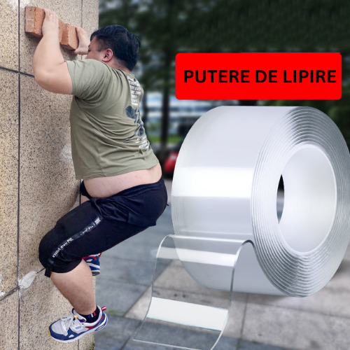 Banda dublu adeziva transparenta